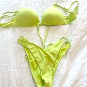Vibrant Lime Green Bikini Set
